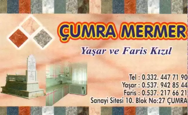 Çumra Mermer Kartviziti